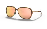Päikeseprillid OAKLEY Split Time Brown Tortoise Prizm Rose Gold Polarized