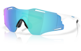 Päikeseprillid OAKLEY Cybr Zero Polished White Prizm Sapphire