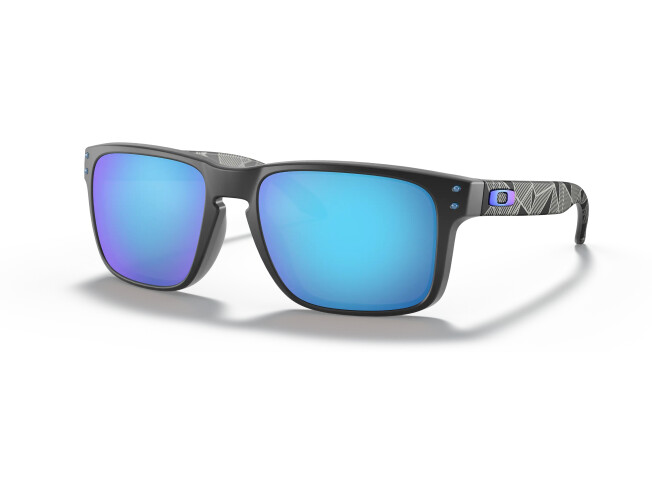 OAKLEY Holbrook Matte Black Prizmatic Prizm Sapphire Polarized