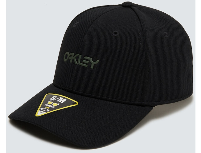 OAKLEY 6 Panel Stretch Metallic Hat Blackout S/M