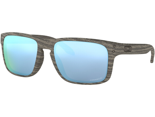 P&auml;ikeseprillid OAKLEY Holbrook erimudelid "Woodgrain Collection" Prizm Deep Water Polarized