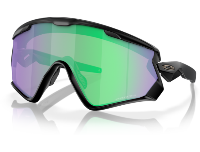 Päikeseprillid OAKLEY Wind Jacket 2.0 Matte Black Prizm Road Jade