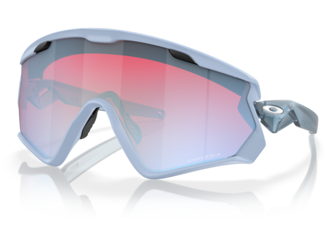Päikeseprillid OAKLEY Wind Jacket 2.0 Matte Transparent Stonewash Prizm Snow Sapphire