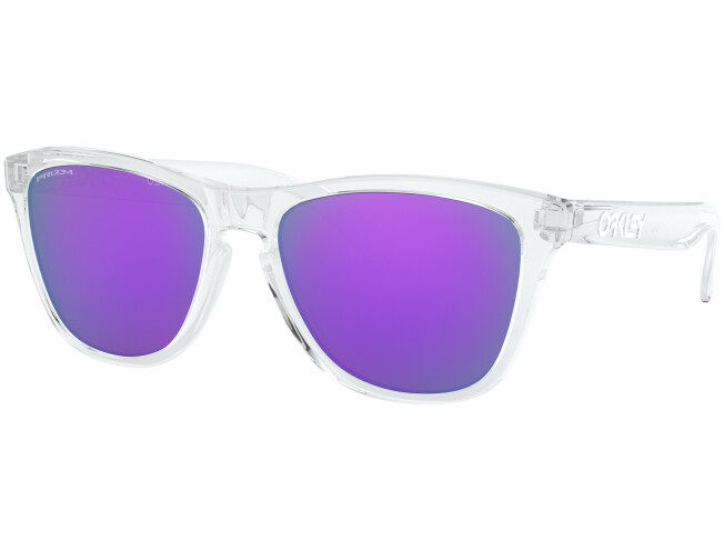 Päikeseprillid OAKLEY Frogskins Polished Clear Prizm Violet