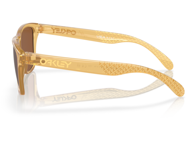 Päikeseprillid OAKLEY Frogskins XS Kylian Mbappé Light Curry Prizm Tungsten