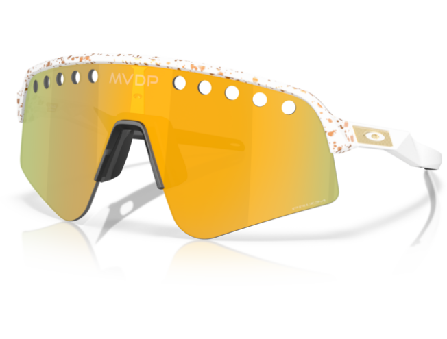 P&auml;ikeseprillid OAKLEY Sutro Lite Sweep erimudelid "Mathieu Van Der Poel Collection" White splatter Prizm 24k