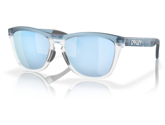 Päikeseprillid OAKLEY Frogskins Range Transparent Stonewash Prizm Deep Water Polarized
