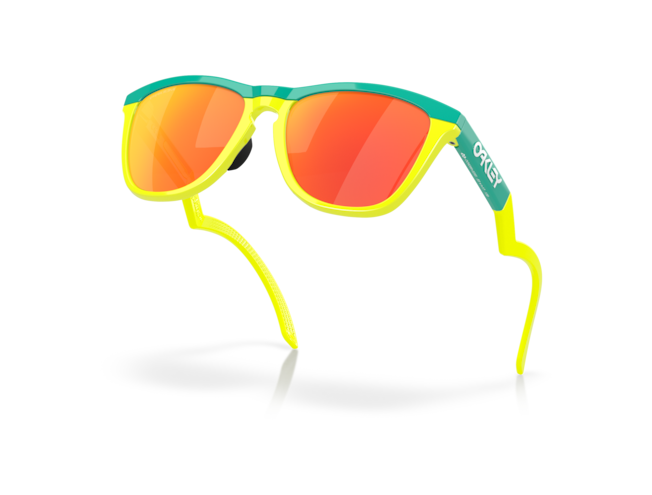 Päikeseprillid OAKLEY Frogskins Hybrid Celeste/Tennis Ball Yellow Prizm Ruby