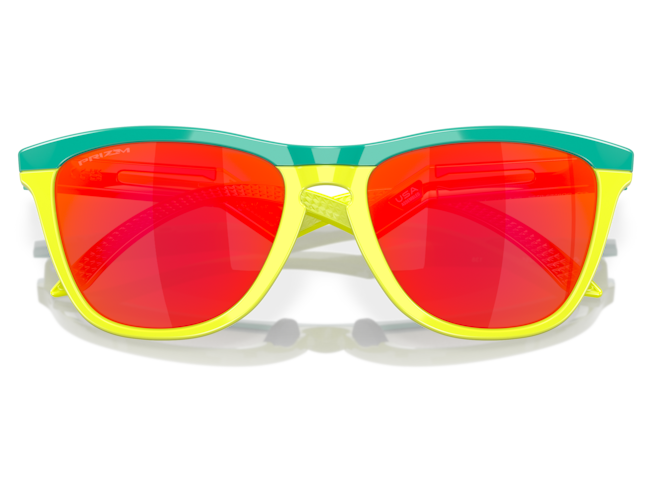 Päikeseprillid OAKLEY Frogskins Hybrid Celeste/Tennis Ball Yellow Prizm Ruby