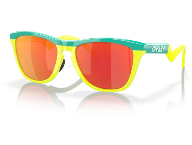 Päikeseprillid OAKLEY Frogskins Hybrid Celeste/Tennis Ball Yellow Prizm Ruby