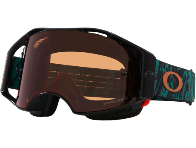 Krossiprillid OAKLEY Airbrake MTB Viridian Striped Prizm MX Bronze