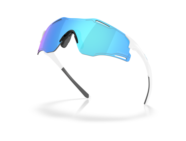 Päikeseprillid OAKLEY Cybr Zero Polished White Prizm Sapphire