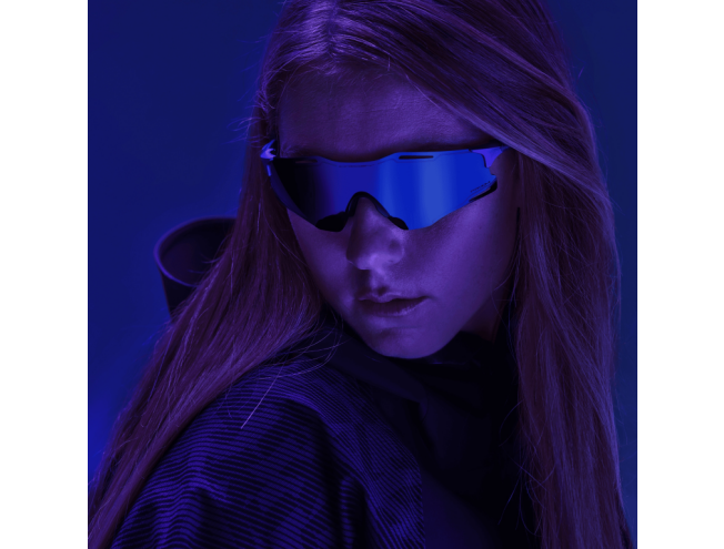 P&auml;ikeseprillid OAKLEY Cybr Zero AURA Collection - Matte Purple/Green Colorshift Prizm Black